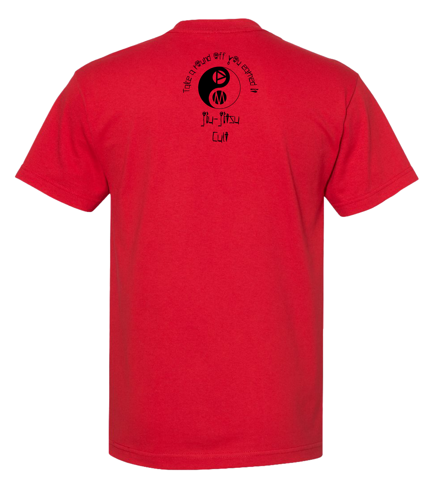 Jiu-Jitsu Cult "Wassup Rockers" Red Shirt Black Graphic