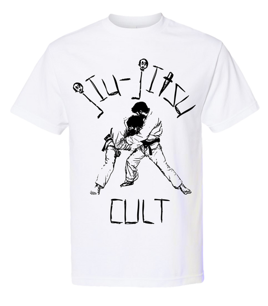 Jiu Jitsu Cult "Wassup Rockers" White Shirt Black Graphic